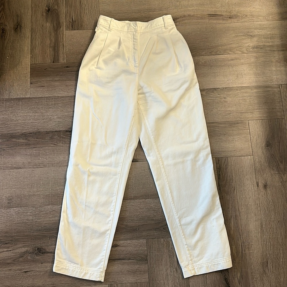 The Group by Babaton White Pleated Wide Leg Pant